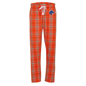 Image of Boise State Women’s Flannel Pants, Embroidered Logo by Boxercraft - burntorange (SKU: 13431167497) Image of Boise State Women’s Flannel Pants, Embroidered Logo by Boxercraft - burntorange
